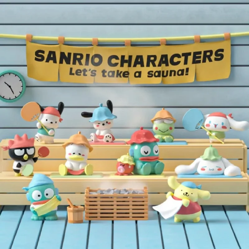 Miniso Sanrio Steam Sauna Series слепая коробка игрушки кукла Cinnamoroll Pompompurin модный орнамент