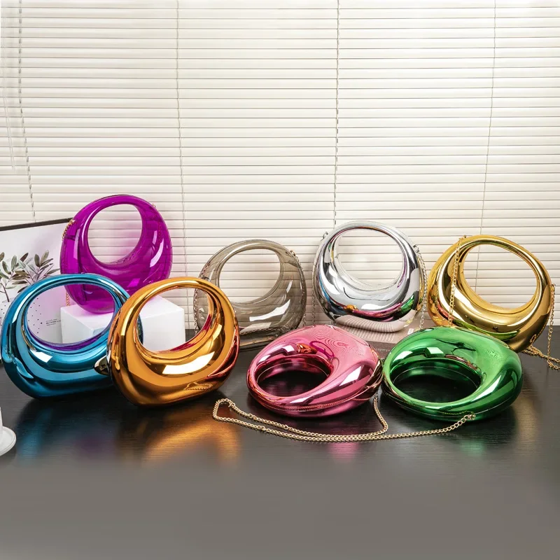 Вечерние клатчи для женщин 2024 роскошные дизайнерские кошельки и сумочки Золотая