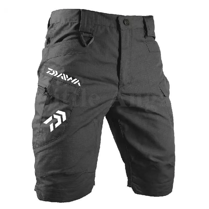 

Daiwa Summer Men's Waterproof Breathable Shorts Outdoor Sports Tactical Camouflage Climbing Wear-Resisting Fishing Short Pants