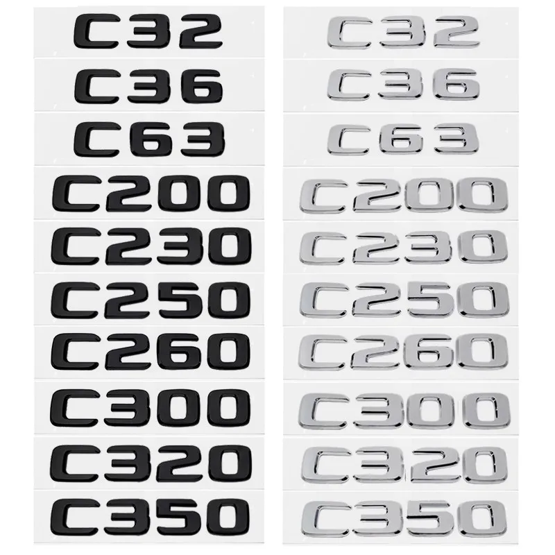 

C36 C55 C63 C200 C220 C230 C250 C260 C300 C320 C350 C420 C500 C550 Emblem Rear Tail Logo For Mercedes Benz W203 W204 C-Class