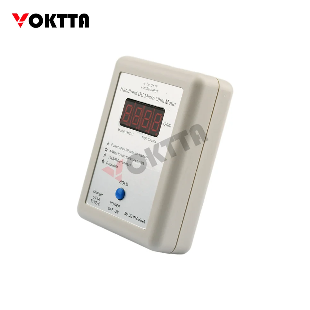 Ymc01 Ручной миллиомметр постоянного тока Тестер низкого сопротивления