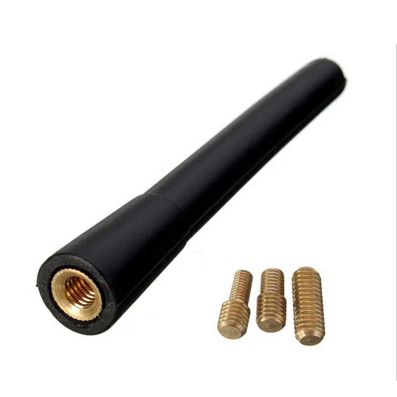 Car Aerials Adapters Auto 10cm Rubber Roof Short Rod Antenna Thread Adapter M4 M5 M6 Radio FM AM GPS GSM DAB Signals Reception