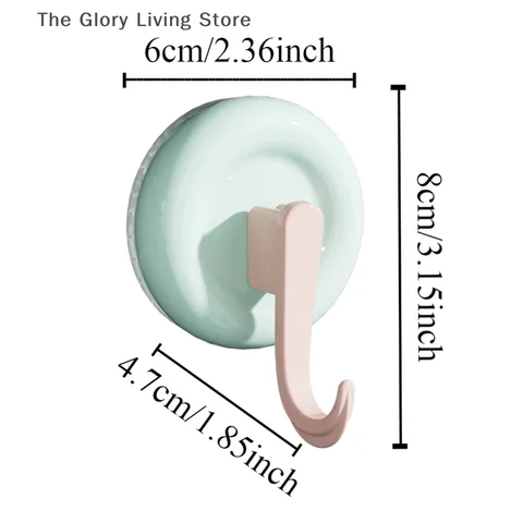 Многоразовые круглые вакуумные крючки на присоске 4 шт.