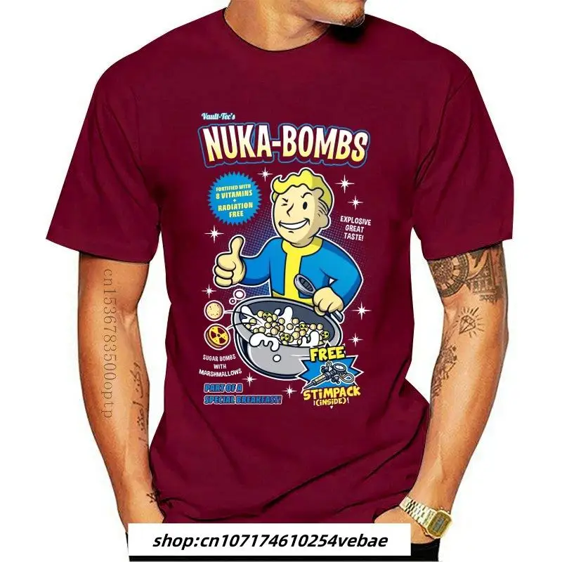 Купи New 2021 Gaming Video Game Fallout 2 3 4 Tees Tops T Shirt Men Cotton Customized Cotton Apparel Funny T-Shirt Homme за 427 рублей в магазине AliExpress