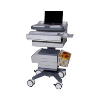 industrial laboratory nursing medical hospital workstation rolling mobile computer cart trolley with wheels