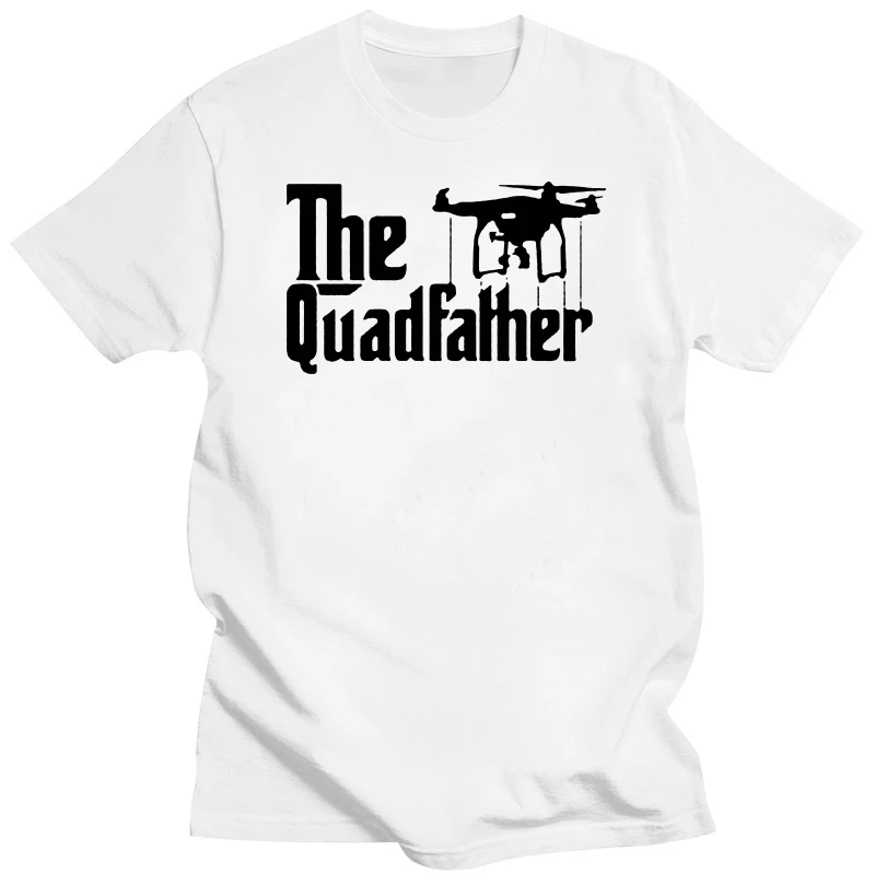Новинка 2018, мужские футболки DJI The Quadfather, вдохновленные фильмами Goodfather, Мужская черная футболка на заказ, футболка из 100% хлопка, Новинка