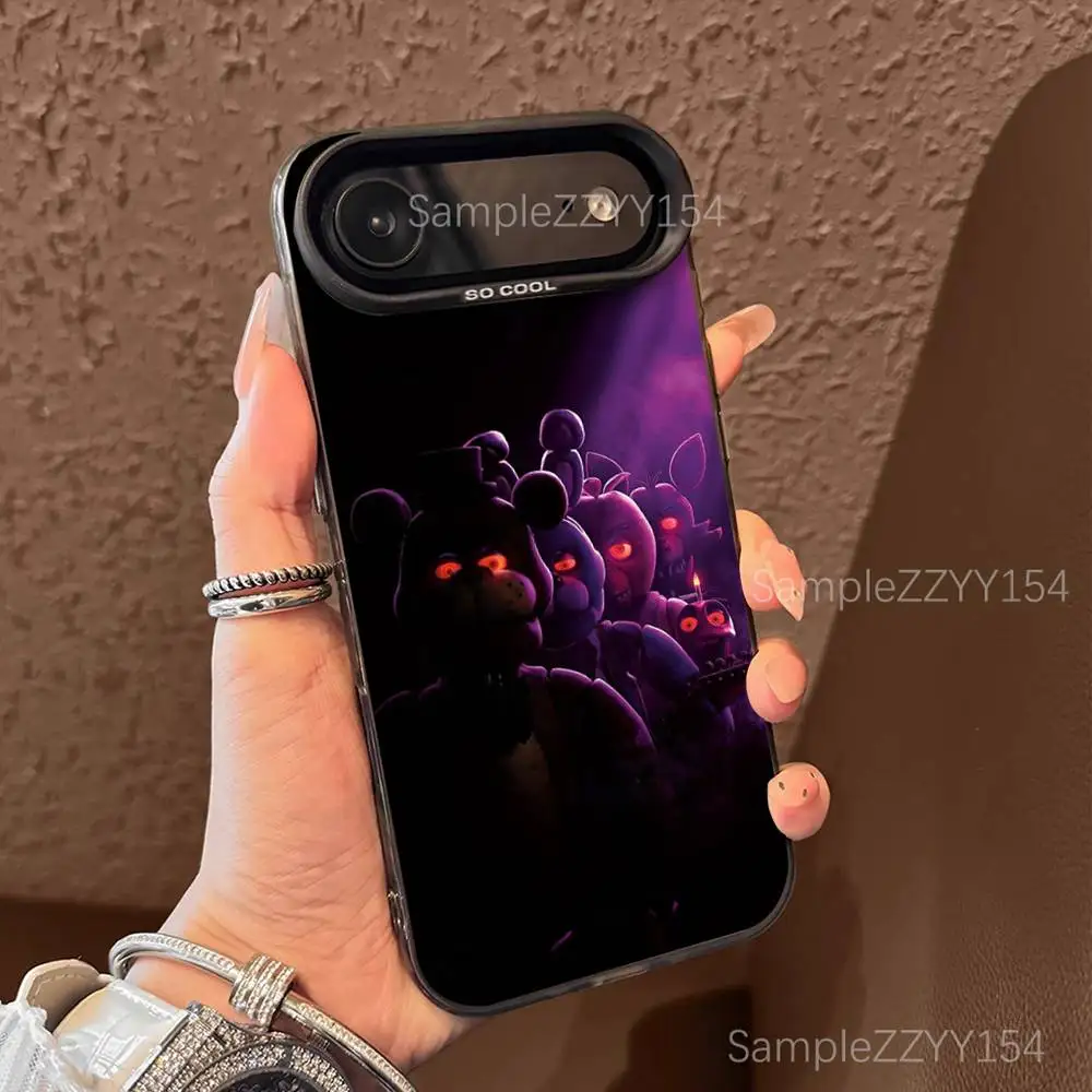 Фото Чехол для телефона FNAF F-Five N-Nights at-Freddys для моделей 15,16,17,13,14,11,12,Pro,Max,Plus,E,Air,Mini, цветной противоударный матовый чехол №3