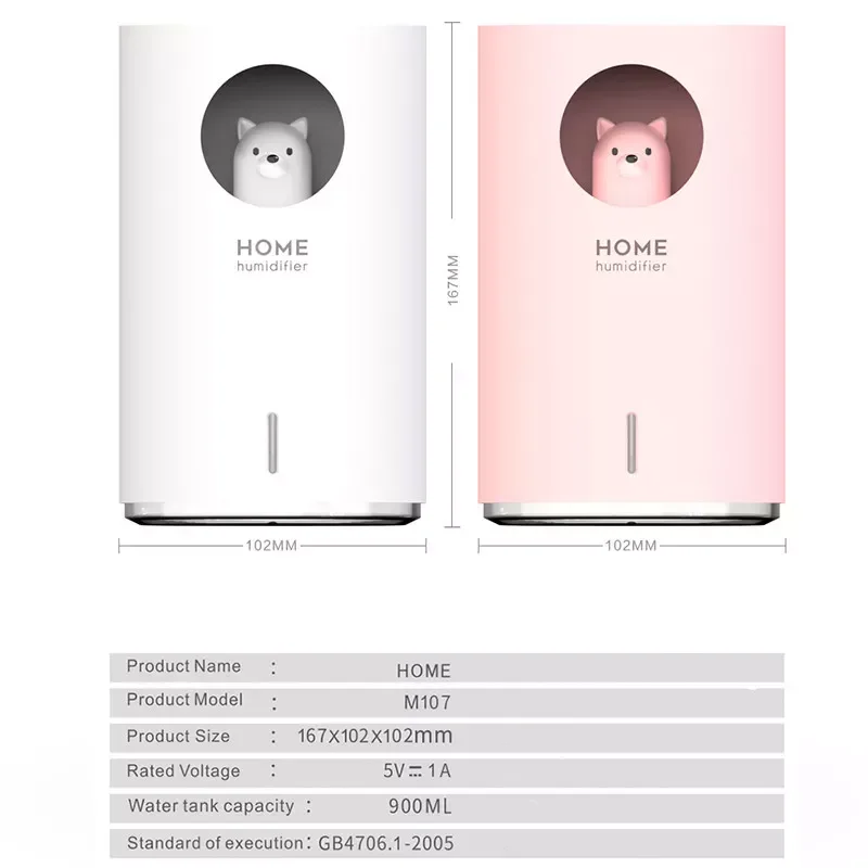 

NEW2023 Air Humidificador Home Humidifier 700ML Large Capacity Aroma Essential Oil Diffuser With Color LED Lamp Air Purifier Fog