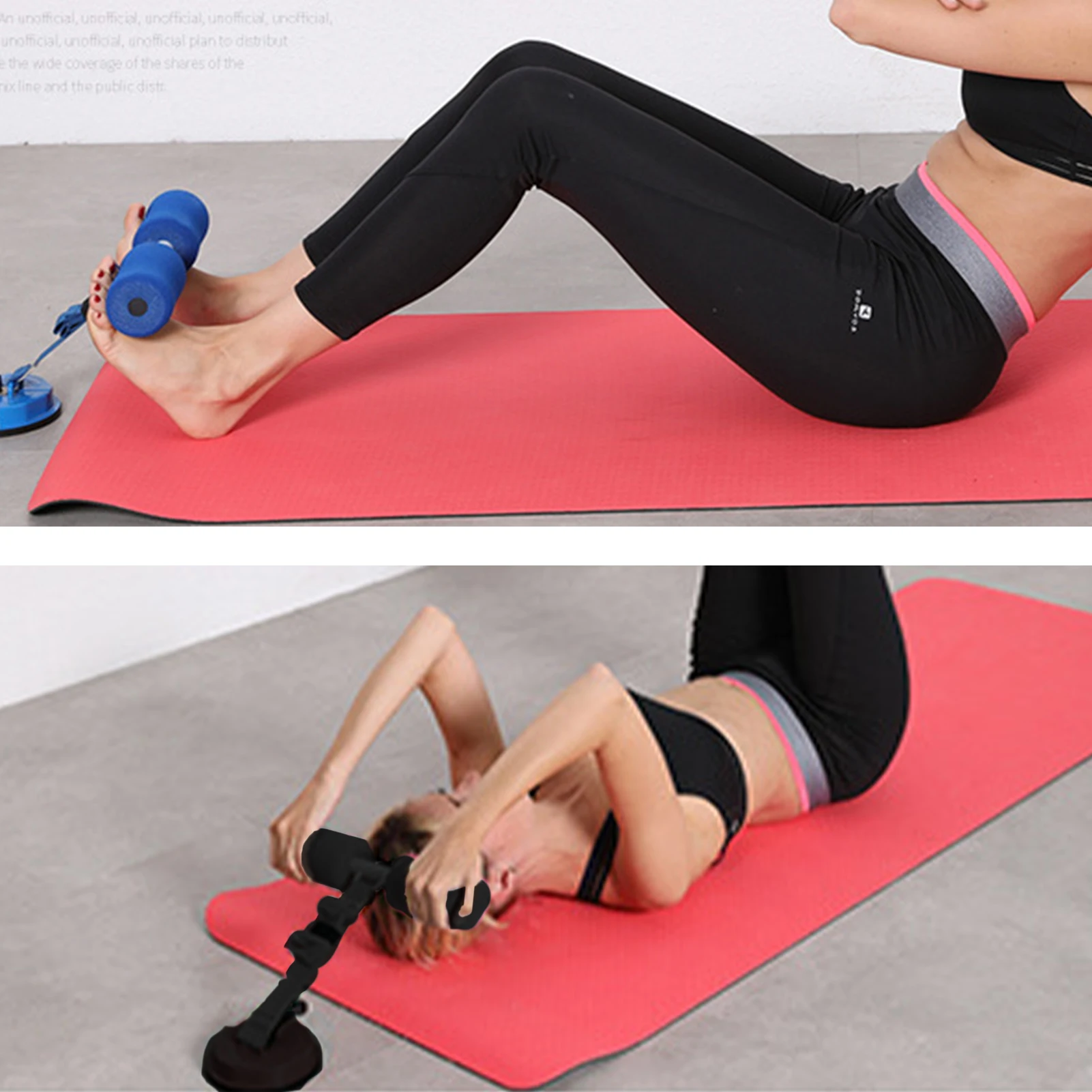 

Hamstring Curl Strap Adjustable Hamstring Curl Machine Foot Holder For Sit-Ups Squats Abdominal Exercises Core Exercises