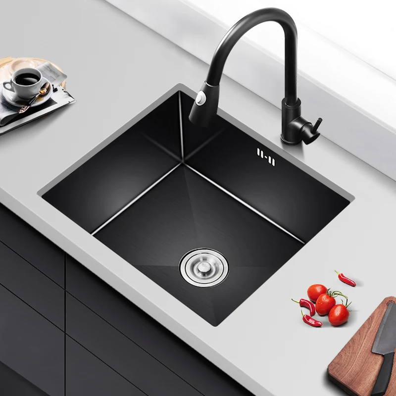 

Mixer Taps Black Kitchen Sink Drainboard Stainless Steel Undermount Washing Sink Bathroom Cocina Accesorio Home Improvement YQ50