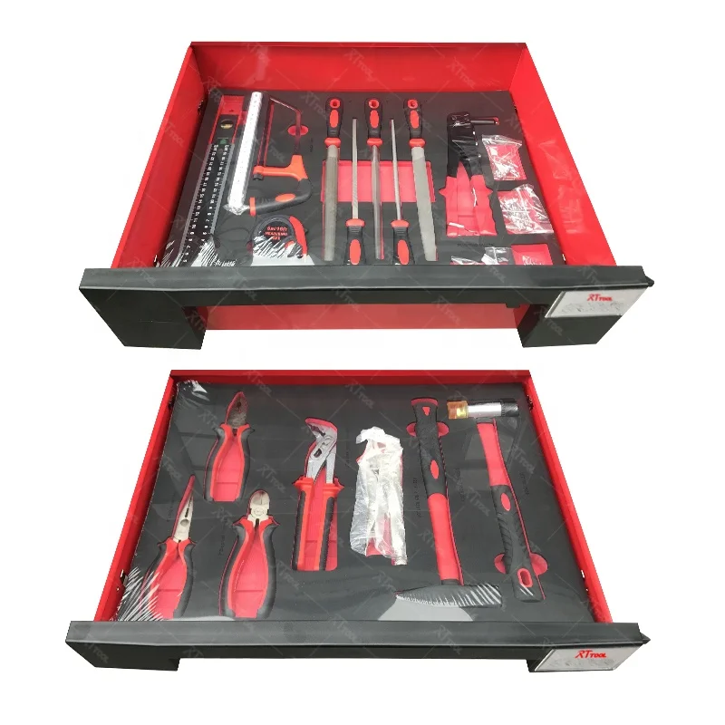 

Drawers Rolling Metal Tool Cabinet Trolley Cart With Workshop Tool Sets Automobile Maintenance And Repair Industry