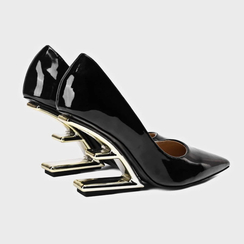 Summer 2023 New Dress Party Wedding Shoes Women's Gold Heel Sandals Designer High-end Glitter Heels Rhinestone Strip Slippers