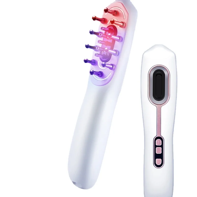 Free Shipping Anti-Hair Loss Instrument Hair Growth Comb Color Light Hair Increase Oil Control Scalp Massage Guide Comb