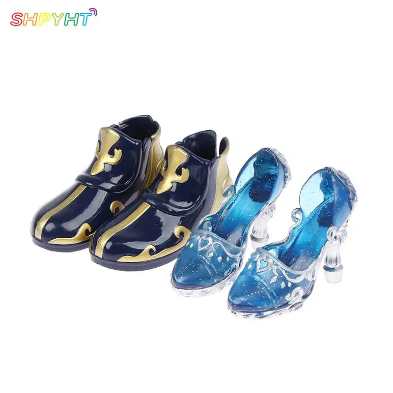 1/3 Doll Shoes High Heels Boots Cystal Blue Super Model FR Body Figure BJD Doll Original Doll Casual Shoes Boot Doll Accessories