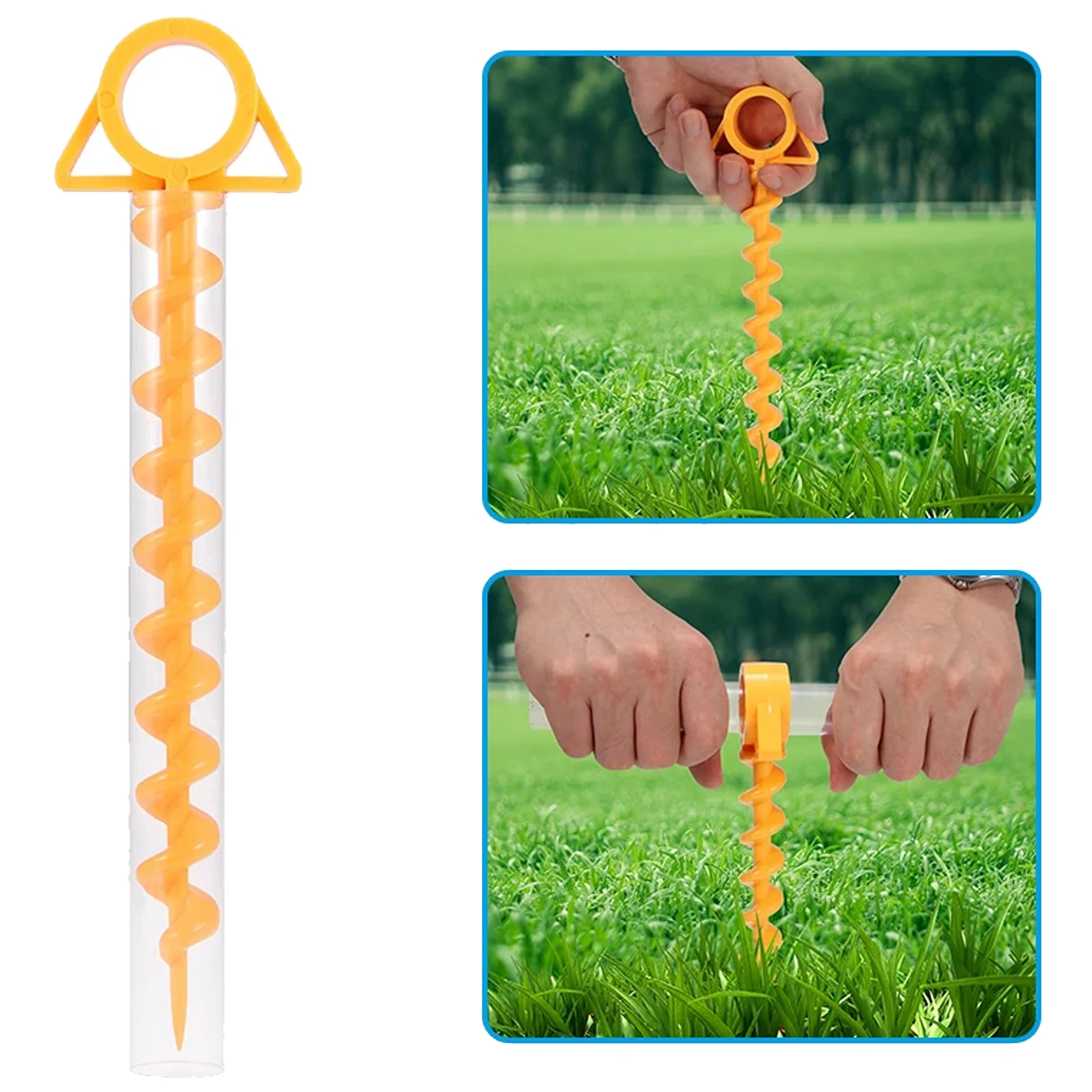 

Outdoor Camping Travel Tent Nails Ground Anchor Screws Pile Nails Plastic Sand Nails Travel Beach Tent Pile Nails