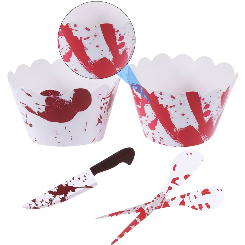 

24Pcs Cupcake Decoration Set Nonstick Cake Molds Cupcake Liners Paper Cups Cups Paper Dessert Wrappers