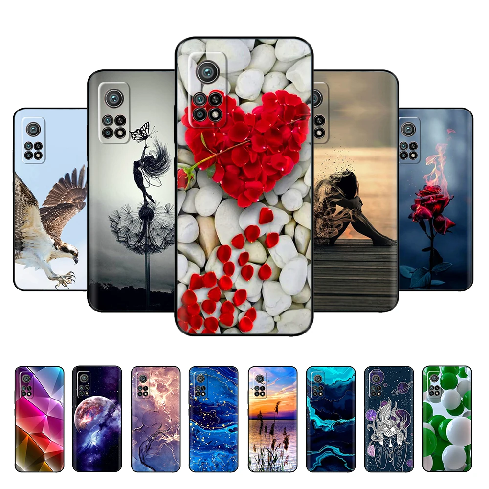 

For Xiaomi Mi 10T Pro Case 6.67'' Cute Patterns Back Cover Phone Cases For xiaomi mi 10t 10tpro mi10T 10 t pro Soft TPU Fundas