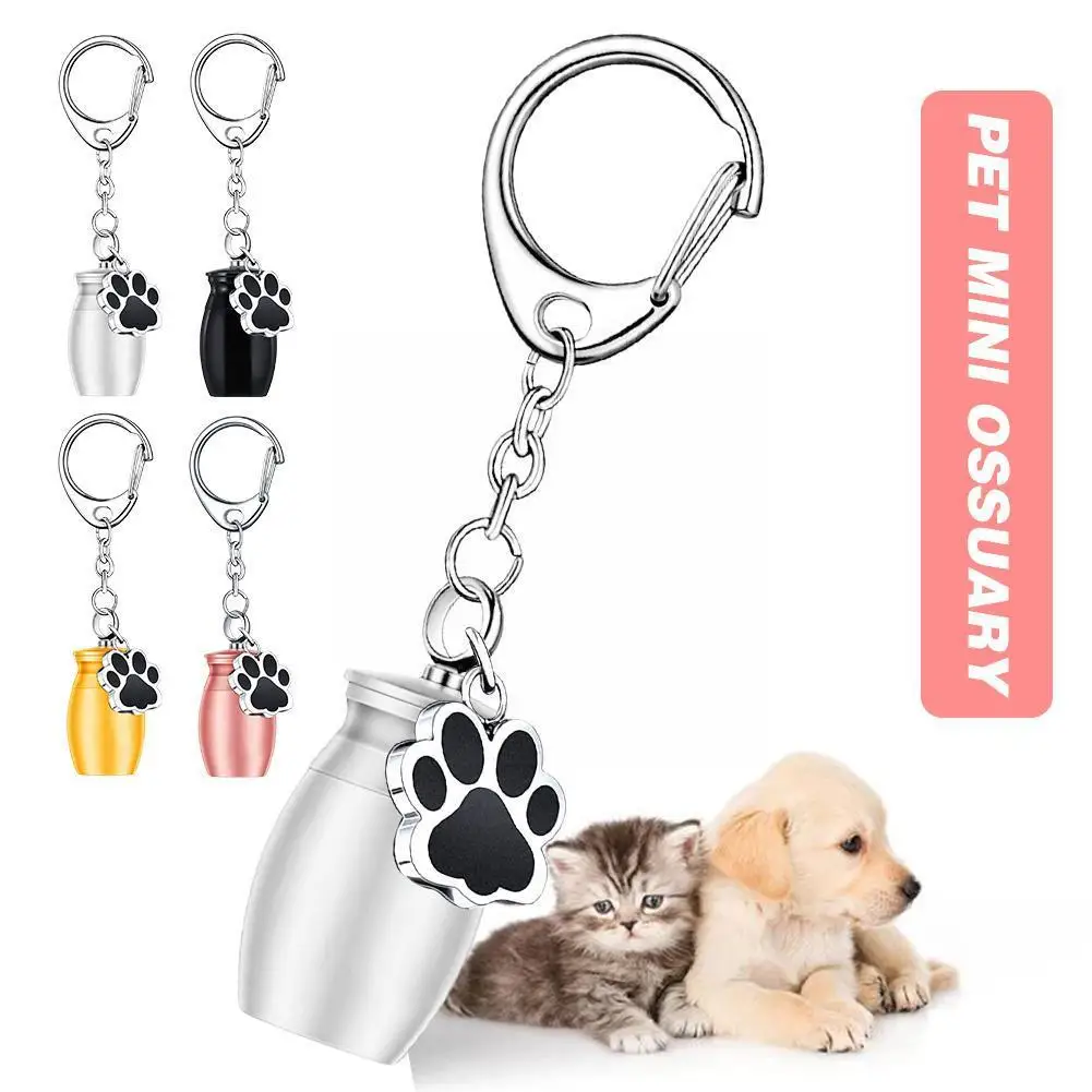 

Pet Mini Ossuary Stainless Steel Pet Urns Pendant Dog Cat Bird Mouse Cremation Ashes Urn Sealed Funeral For Pet Souvenir Ja M5H1