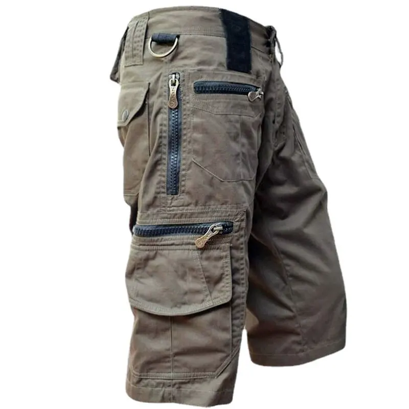 Summer New Men's Military Cargo Shorts Army Tactical Joggers Shorts Men Cotton Loose Work Casual Short Pants Plus Size 5XL