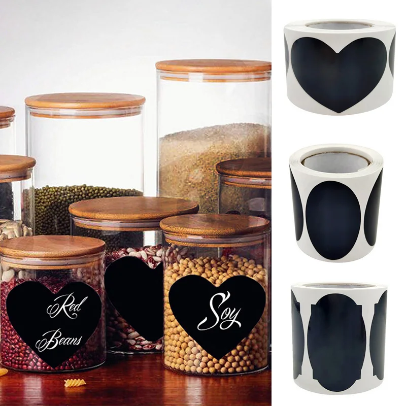 

120pcs/roll Or 150pcs/roll Waterproof Spice Labels Marker Kitchen Bottles Jar Organizer Home Chalkboard Labels Stickers