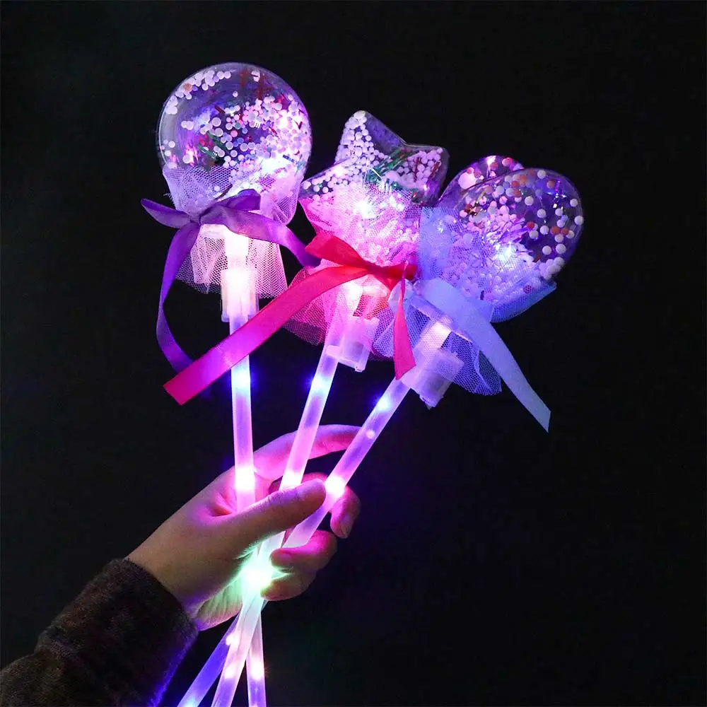 

Flashing Lights Up Glow Sticks Magic Star Wand Party Concert Glowing Pentagram Flash Stick Kids LED Magic Fairy Wands Toy Gift