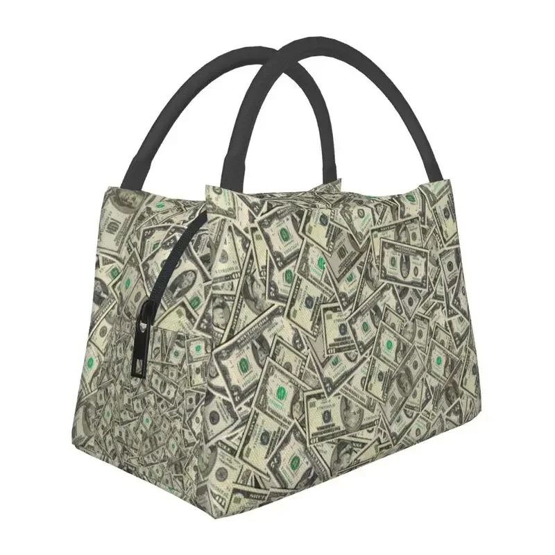 

Индивидуальные подарочные сумки для обеда с купюрами долларов США, Женский термоохлаждающий изолированный Ланч-бокс для работы или путешествий