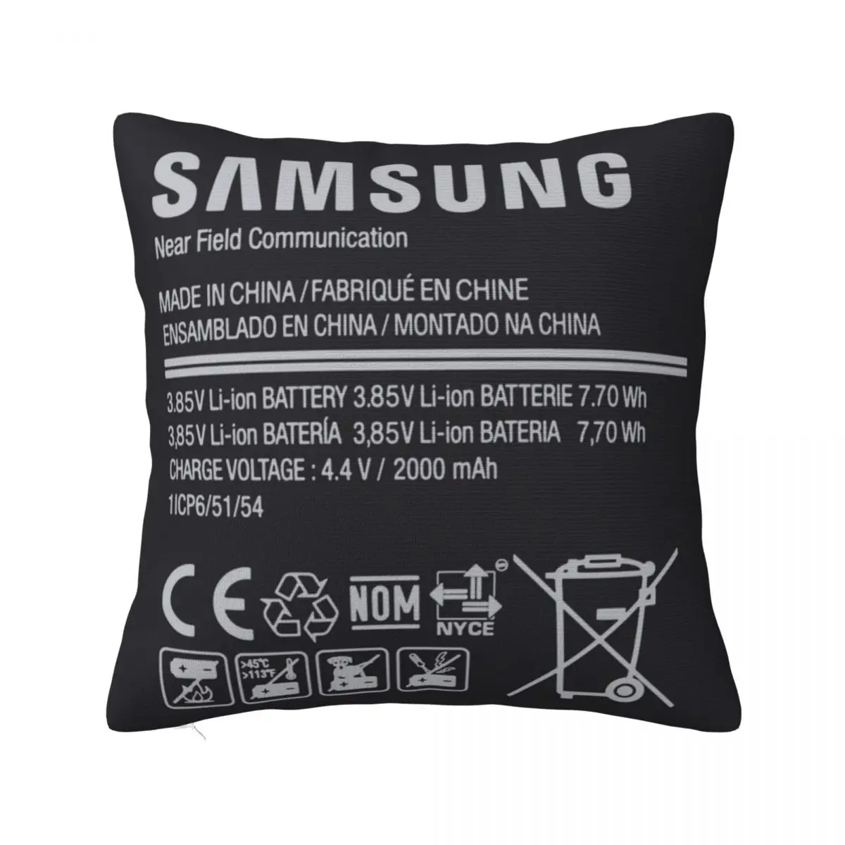 

Взрывная батарея. Квадратная наволочка с литиевым аккумулятором, удобная декоративная подушка для дома и автомобиля