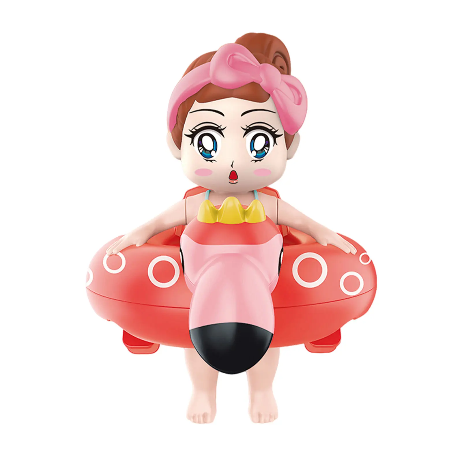 

Swimming Girl Bath Toys Floating Wind-Up Girl Bathtub Toy For Toddlers Floating Bathtub Toys With Water Sprinkler Effect Water