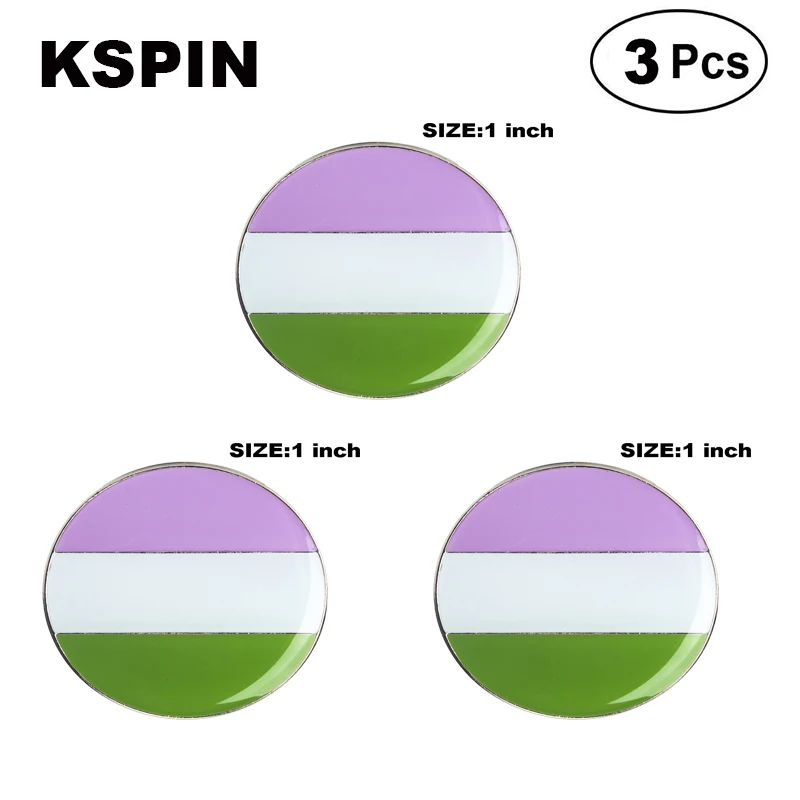 

Genderqueer Lapel Pin Brooches Pins Flag badge Brooch Badges