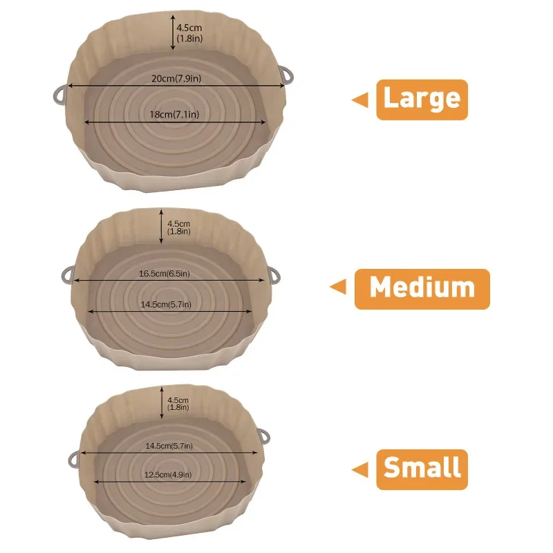 2 шт. Siliconen Mal Airfryer Духовка Bakplaat Pizza Gebakken Kip Herbruikbare Air Fryer Pan Liner Friteuse Многоразовые