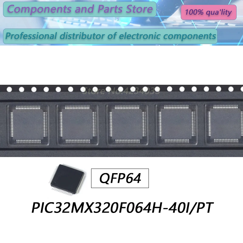 

1PCS PIC32MX320F064H-40I/PT PIC32MX340F512H-80I/PT PIC32MX340F512H-80 QFP64 New original stock