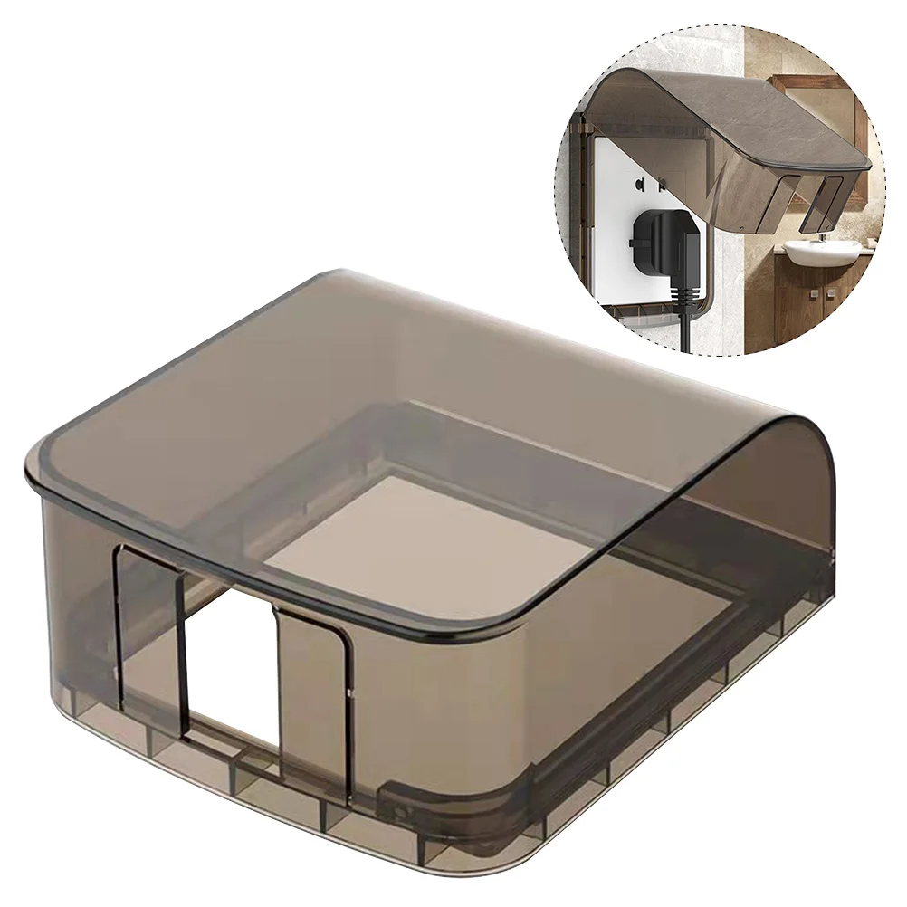 

2 Pcs Socket Waterproof Box Sticky Weatherproof Wall Plate Childproof Outlet Cover Self-adhestive Baby Covers Outdoor