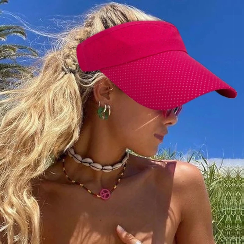 Шляпа от солнца дышащая Регулируемый козырек для мужчин и женщин спорта тенниса