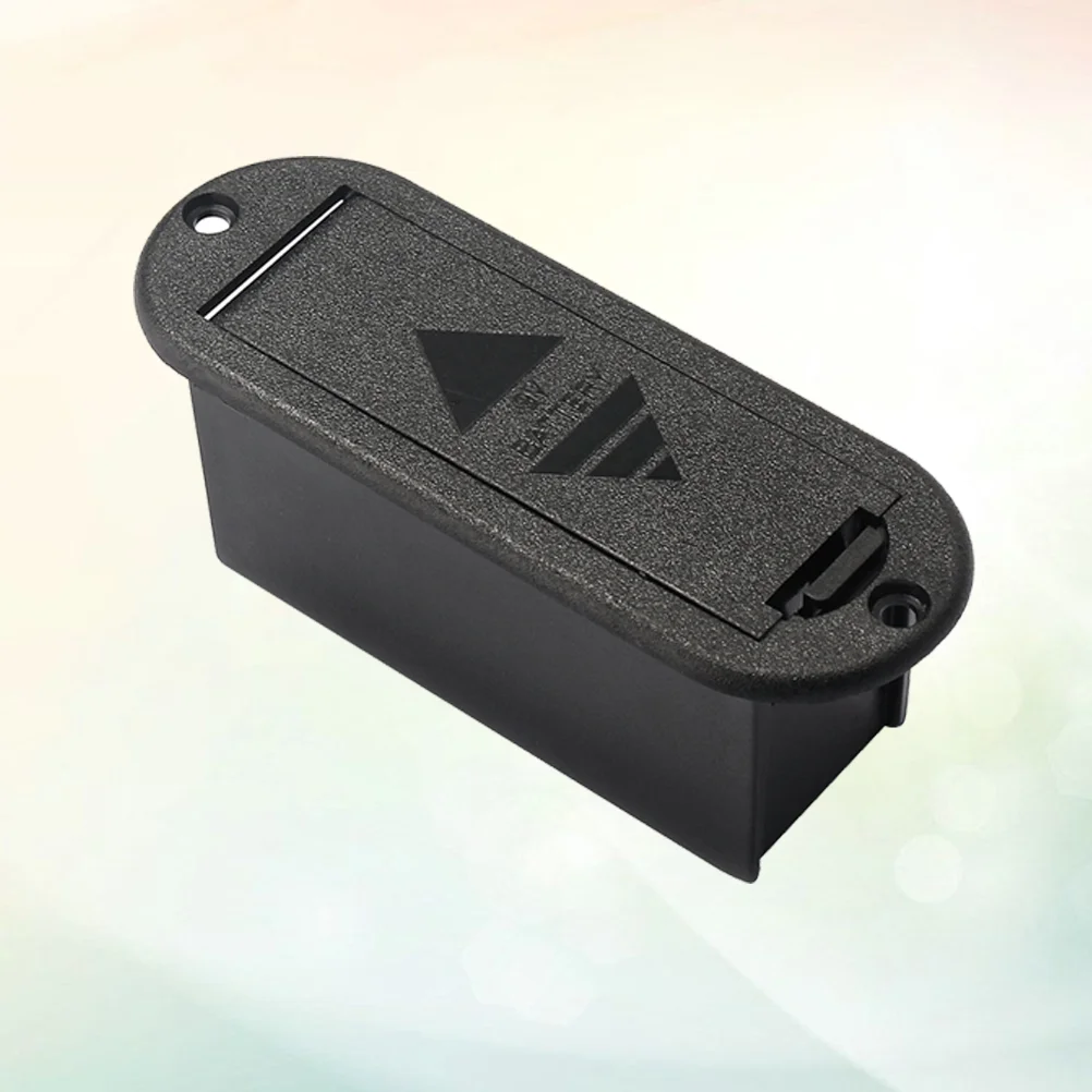 

9 V Guitar Box Black Guitar Plastic Organizer Box Active 9v Bass Case Plastic Black Organizer Bins