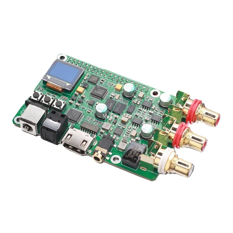 Фото Плата аудиодекодера Raspberry Pi ES9038Q2m ЦАП HIFI коаксиальное волокно I2S аналог 3B + 4B 768K 32 бит DSD512 №3