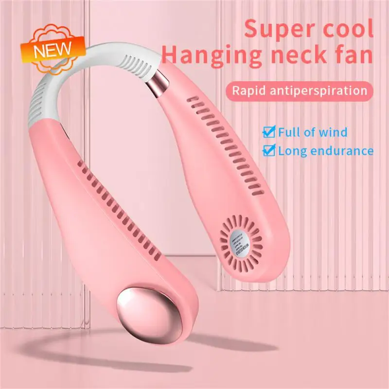 

White Usb Leafless Fans Large Capacity Portable Bladeless Fan Energy Saving Air-conditioning Summer Supplies 2400 Mah Air Cooler