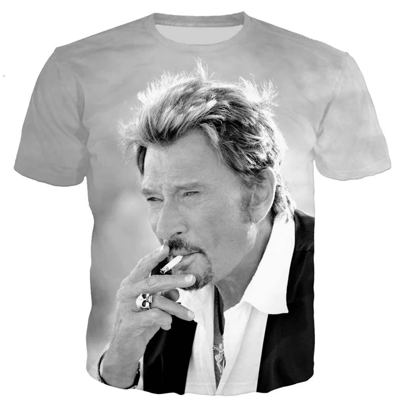 Мужская/женская футболка с 3D-принтом Джонни Хелли Повседневная большого размера