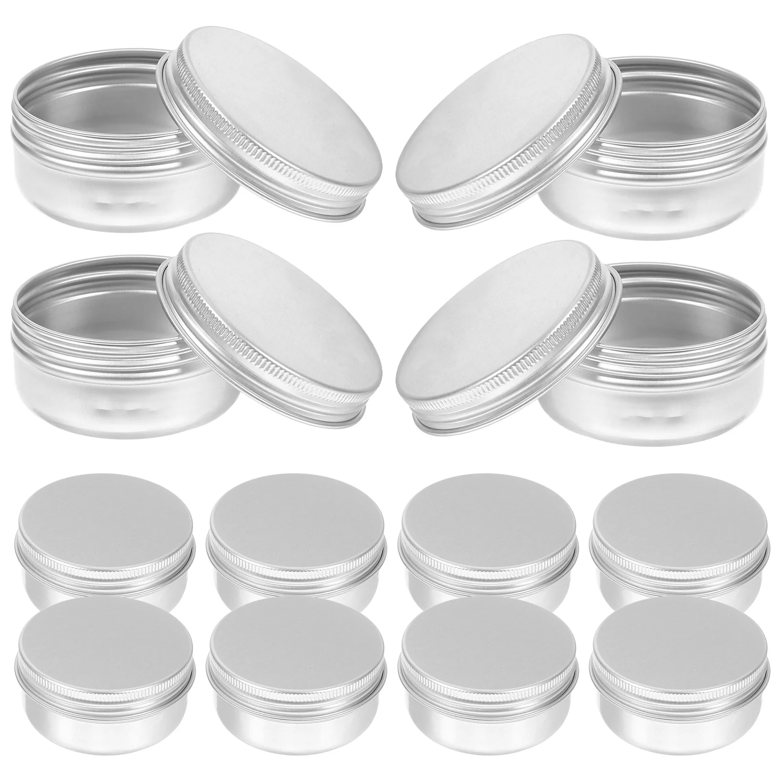 18 шт. маленькие банки для специй жестяные контейнеры с крышками кремовая нить