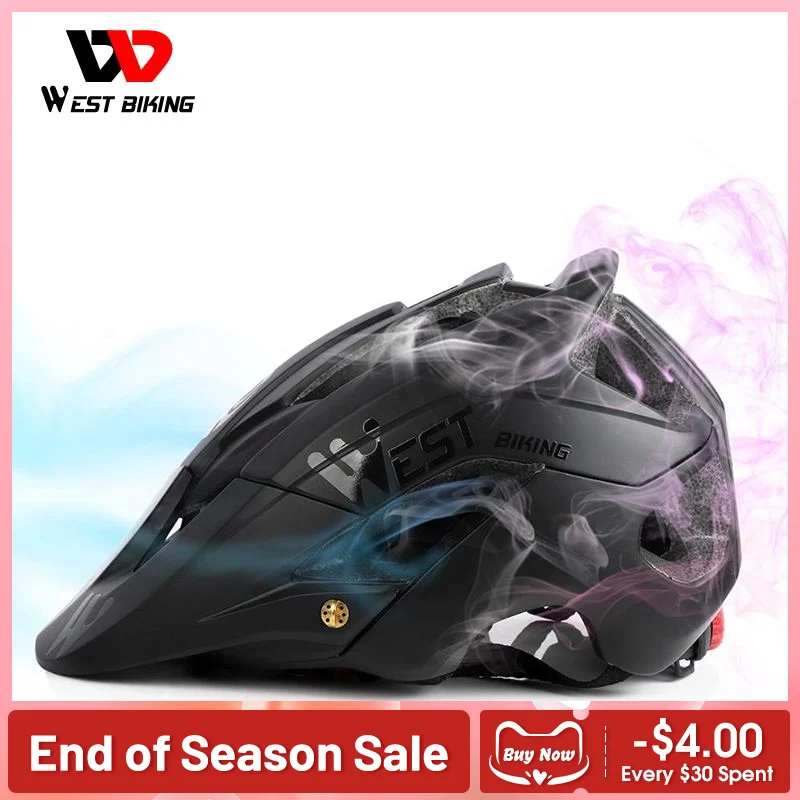 

WEST BIKING Ultralight Bicycle Helmet 56-62cm Breathable Integrally-molded Bike Racing Helmet MTB Road Cycling Safety Helmet