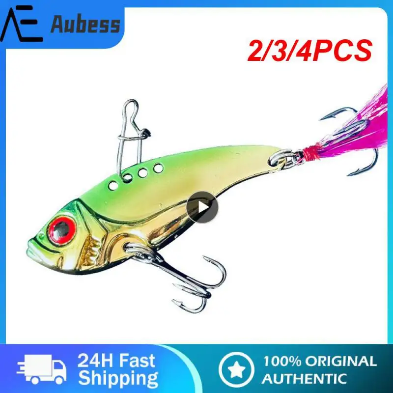 

2/3/4PCS Long Throw Sequin Bait Full Swimming Layer Fishing Bait Biomimetic Metal Road Sub Bait Brackish Water