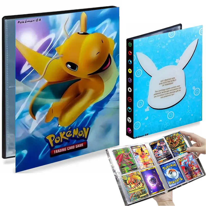 

4 Pocket Album Pokemon 240 Card Collection Map Holder Livre Pokémon Playing Game Binder Folder Loaded List Agg Recattion Book