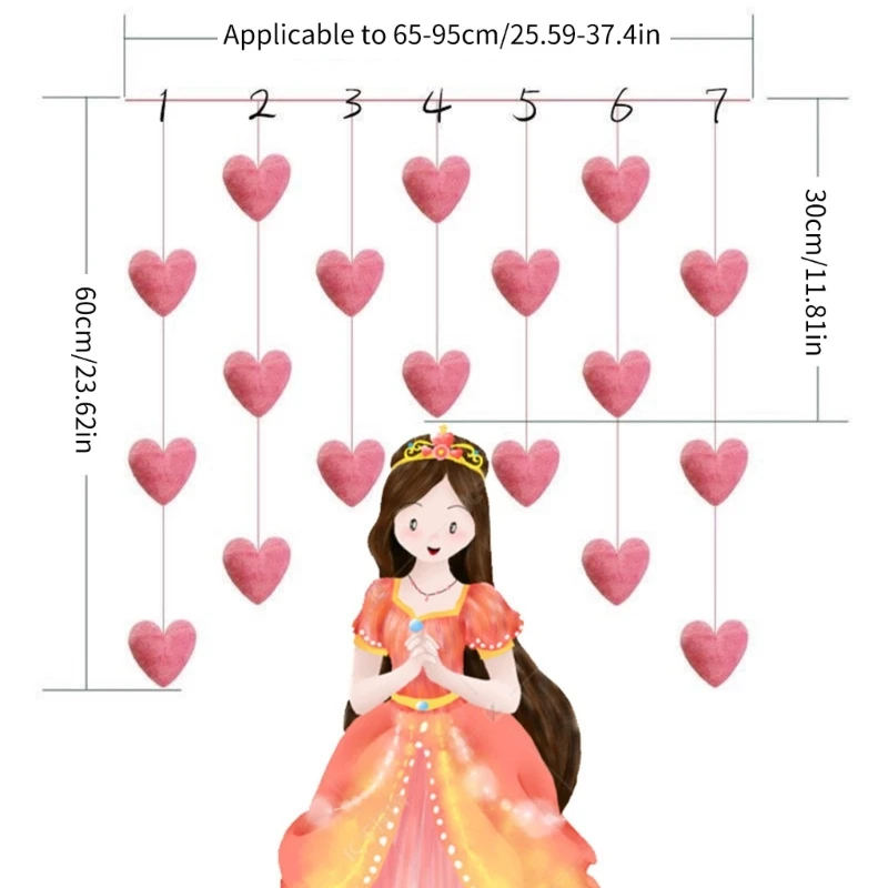 Нежная занавеска перегородка украшение для двери корейский кулон в форме сердца