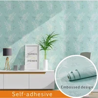 modern leaves solid color self adhesive wallpaper wall stickers waterproof film furniture living room home decor