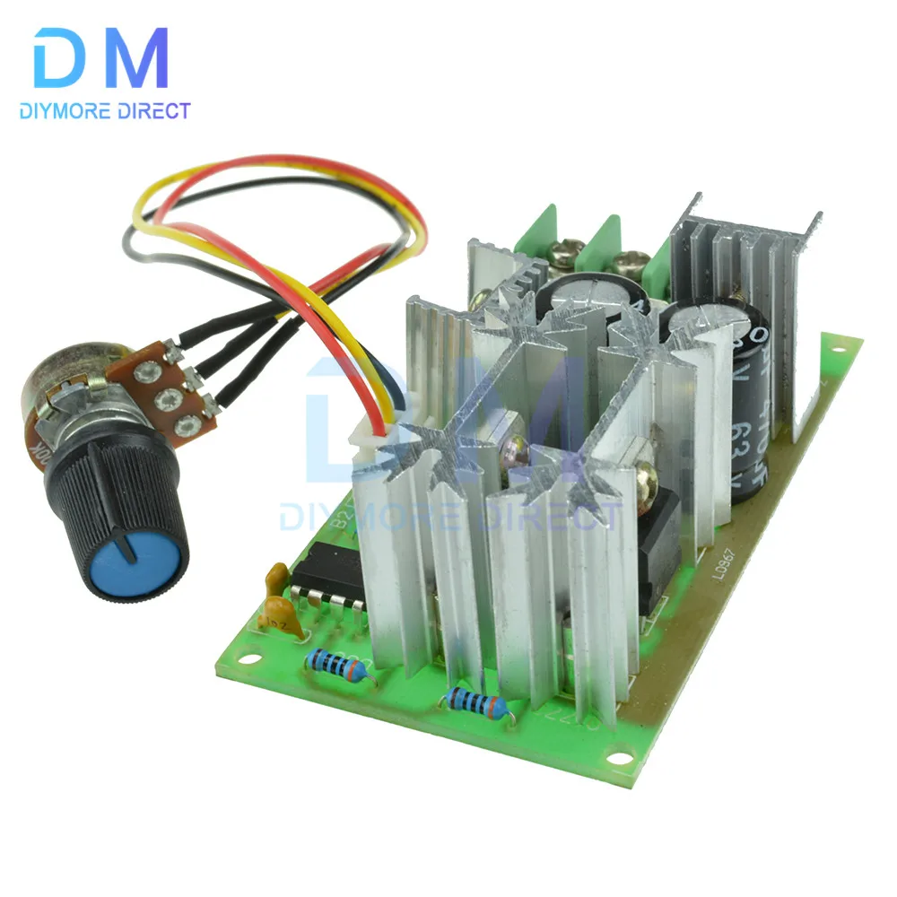

DC Motor Speed Regulator 12V 24V 36V 48V High Power Drive Module PWM Motor Speed Controller 20A Current Regulator