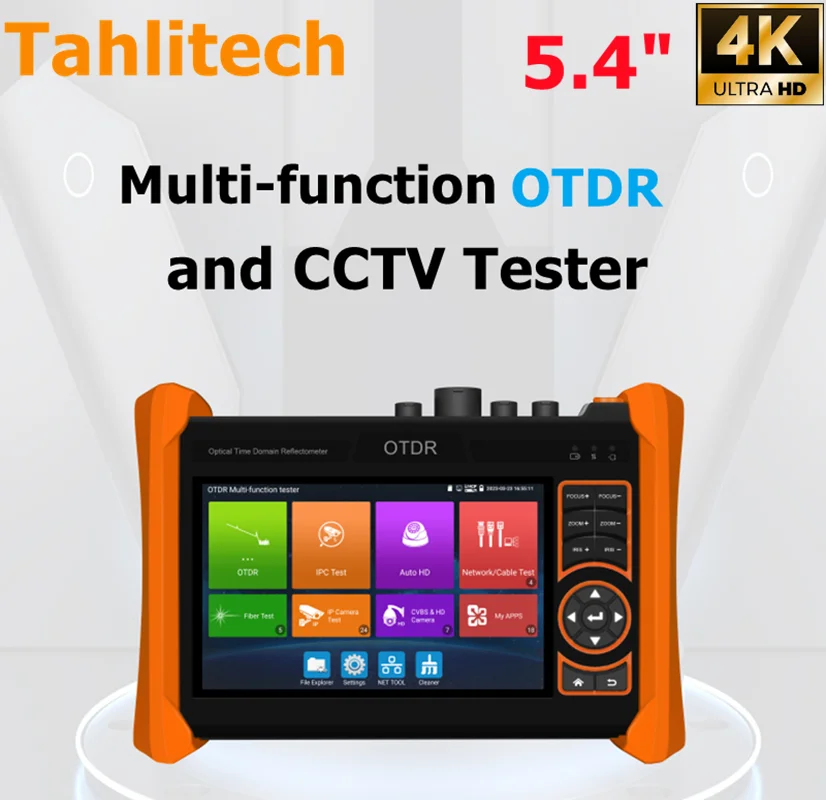

5.4" 4K Multi-functional New Android system OTDR & CCTV Tester Handheld 1310 1550 OTDR IPC Tester Fiber Optic Testing Tool