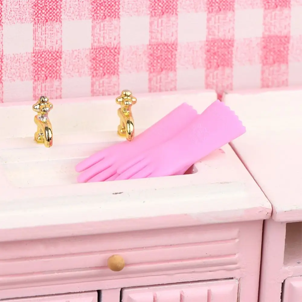 Перчатки для кукольного домика в масштабе 1/12 аксессуары кукол розовые зеленые