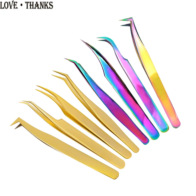 

100% Original Professional New Style Premium Eyelashes Tweezers Ultra Fine Tip Improve for 3D 6D Lashes Extensions Makeup Tool