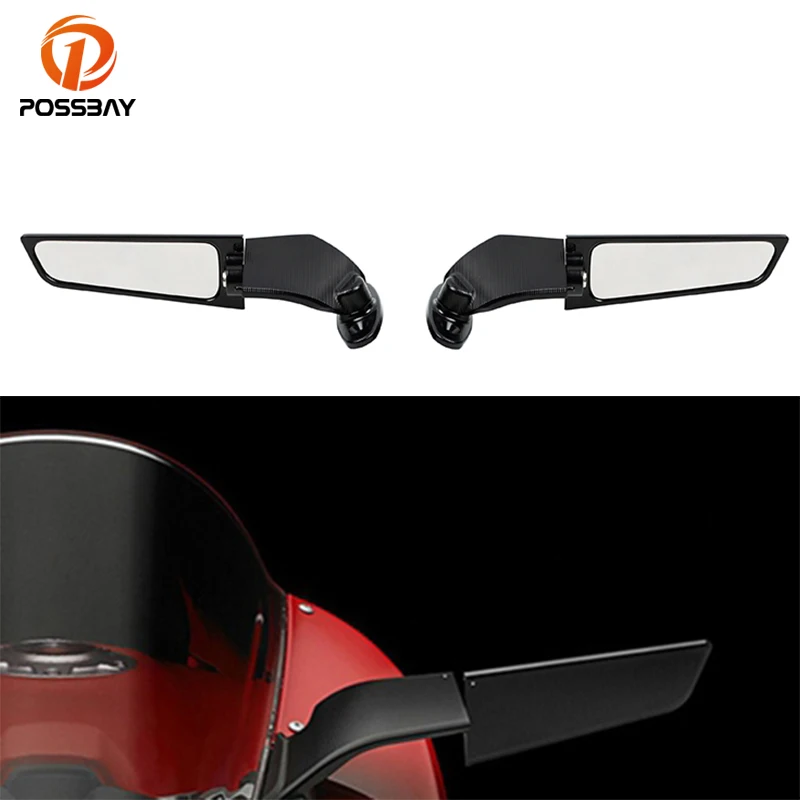 

2pcs Motorcycle Rearview Mirrors for Suzuki GSXR600 GSXR750 GSXR1000 Modified Wind Wing Adjustable Rotating Side View Mirrors