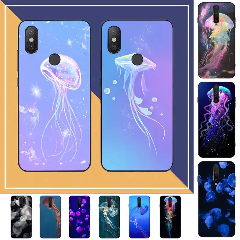 

Cute Cartoon Jellyfishes Phone Case for Redmi Note 8 7 9 4 6 pro max T X 5A 3 10 lite pro