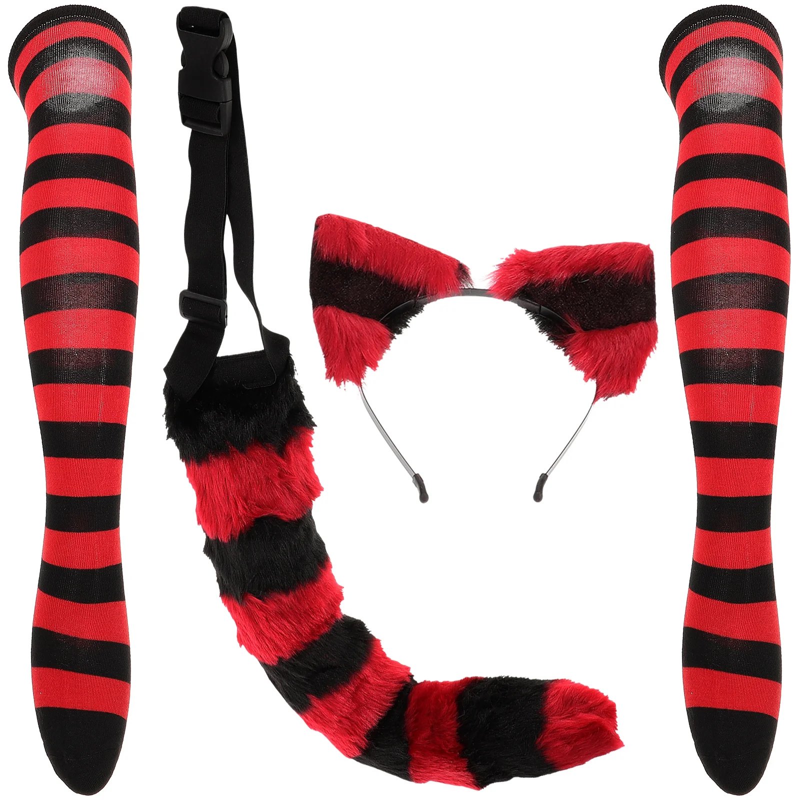 

Cat Cosplay Ears Tail Animal Headband Performance Costume Accessory Hair Hoops Prop